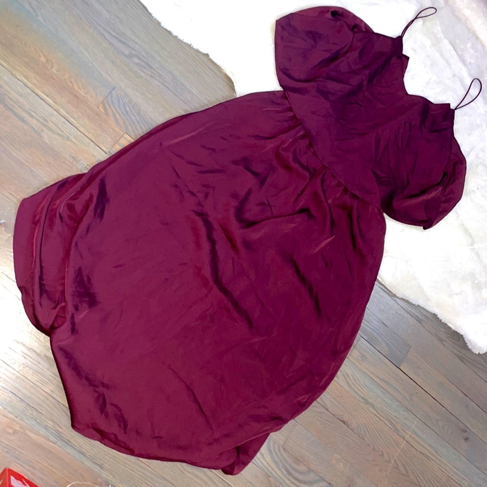 Eggplant purple shift dress